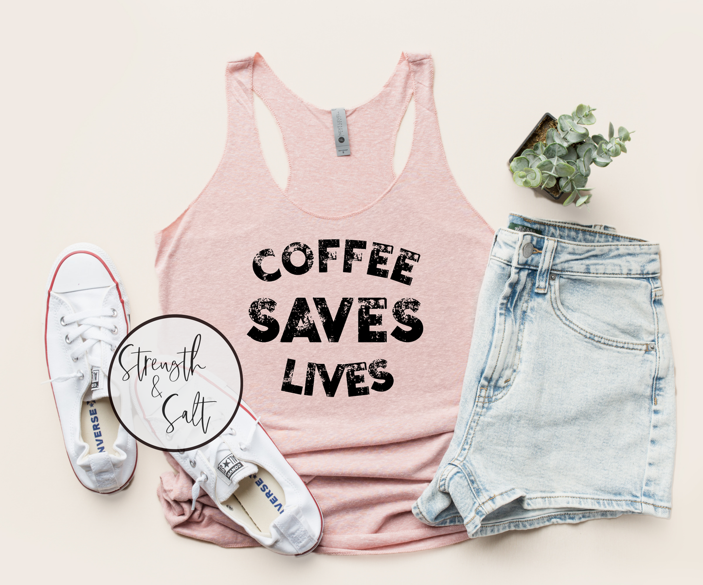 Coffee Saves Life Racerback