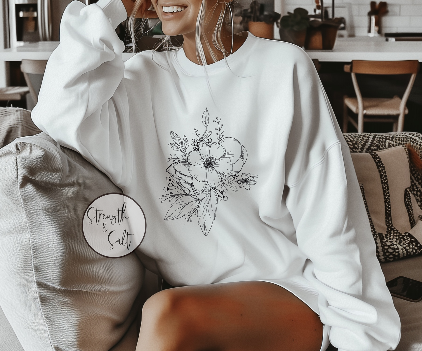 Floral Crewneck