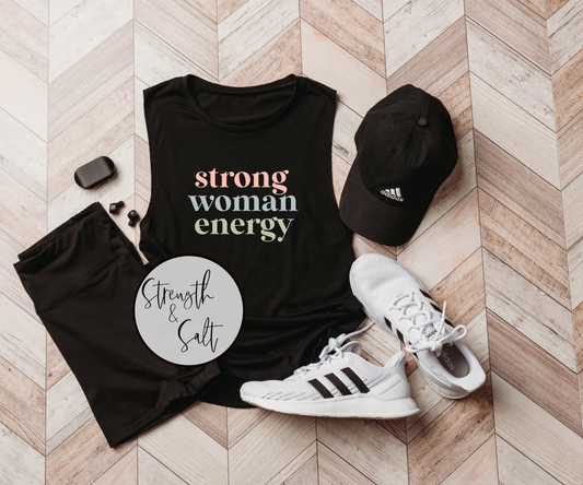 Strong Woman Energy Muscle Tank